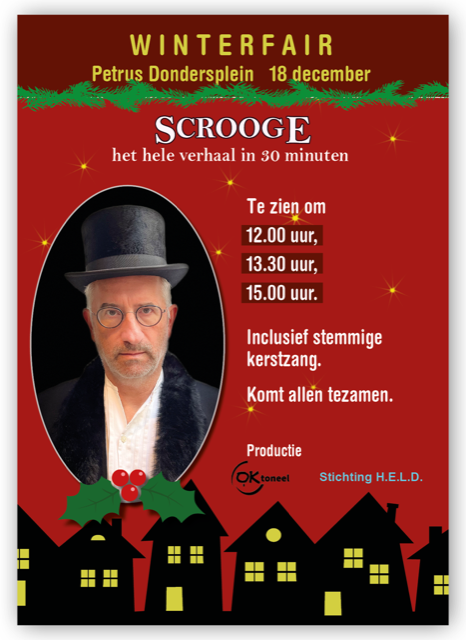 Scrooge op de winterfair 18 december 2022